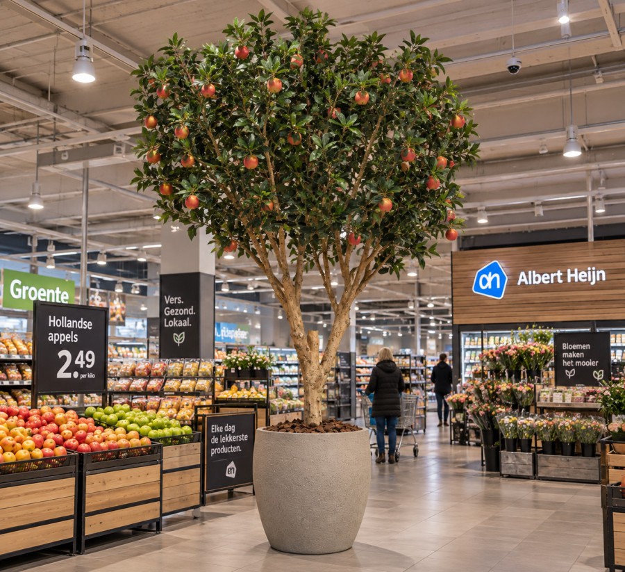 Mooie kunst Appelboom van 280cm hoog, Nu te koop bij de Interieurbeplanter!